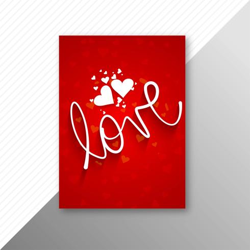 Valentines day colorful hearts card template design vector