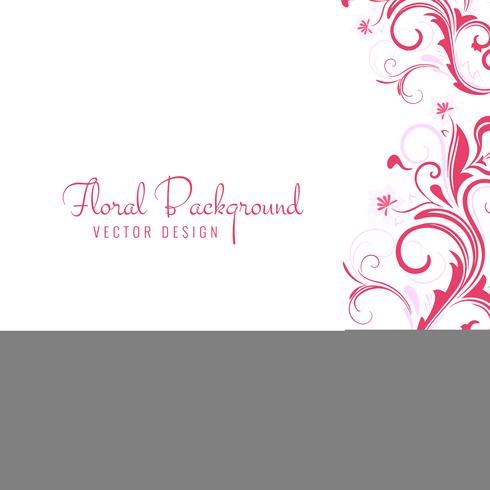 Decorative colorful floral design vector