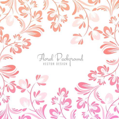 Fondo floral decorativo colorido abstracto vector