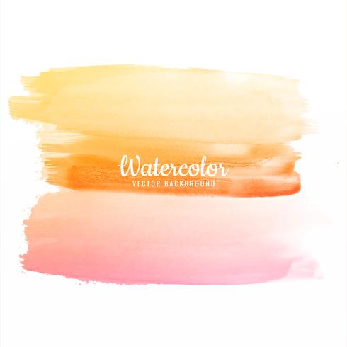 Abstract hand draw colorful watercolor strokes  vector