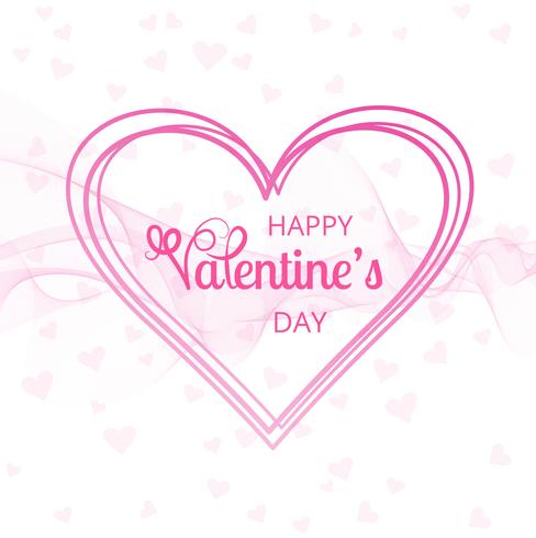 Happy valentine's day love card design illustration vector