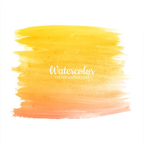 Hermosa mano dibujar colorido acuarela trazos set vector