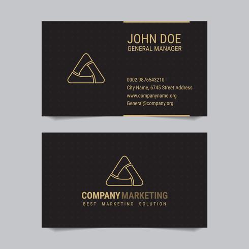 Modern business card Vector template design