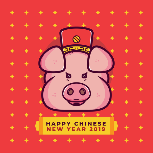 Chinese New Year Pig Vector