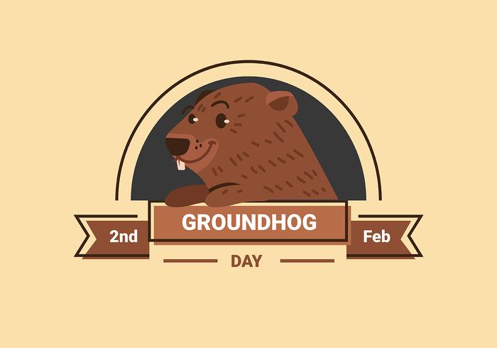 Ground Hog Day vector