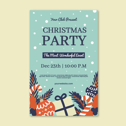 Christmas Flyer Template vector