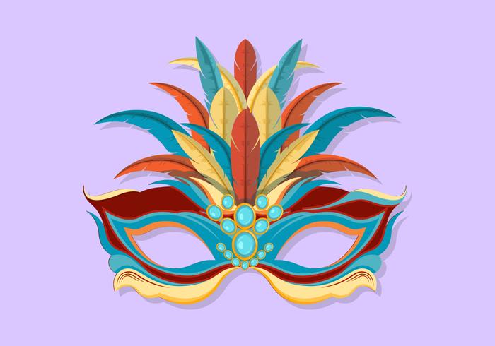 Carnevale Di Venezia Mask Vector Illustration