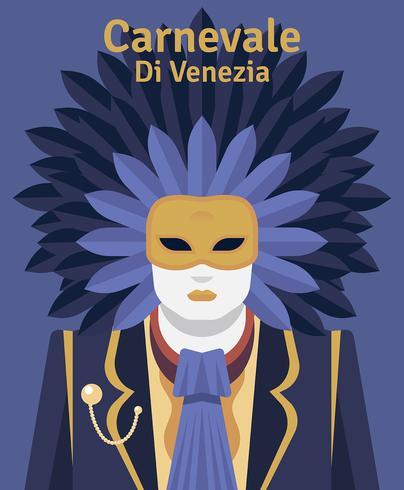 carnevale di venezia ilustración vector