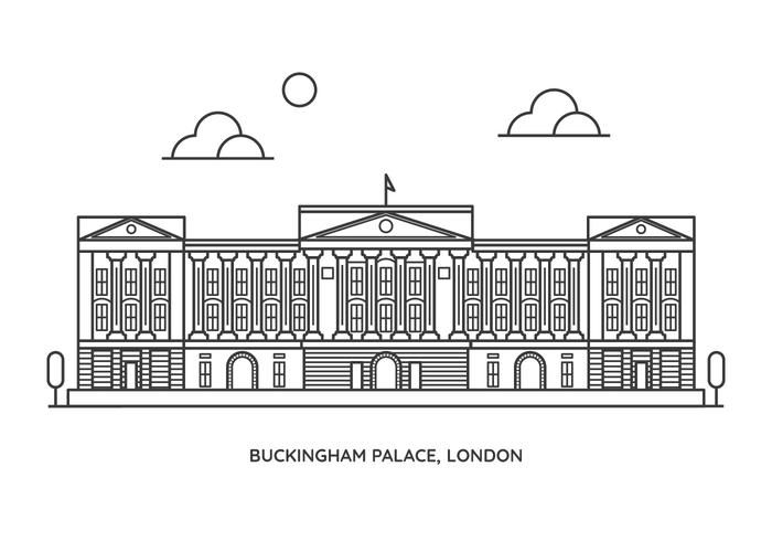 El Palacio de Buckingham vector