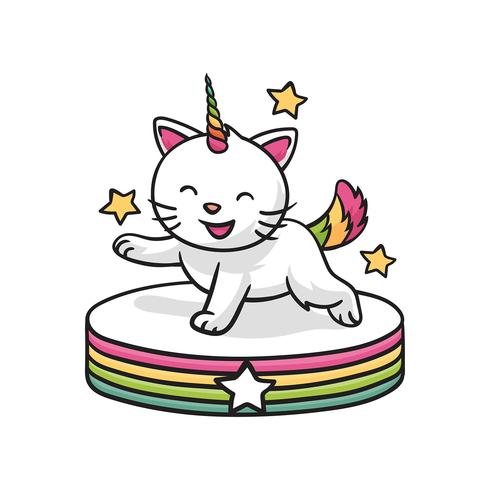 Cat Wannabe Unicorn vector