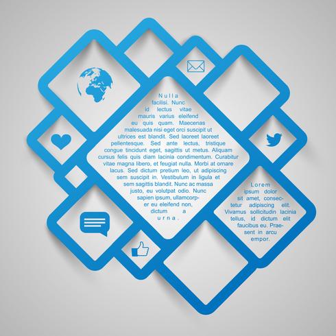 Abstract web design vector squares
