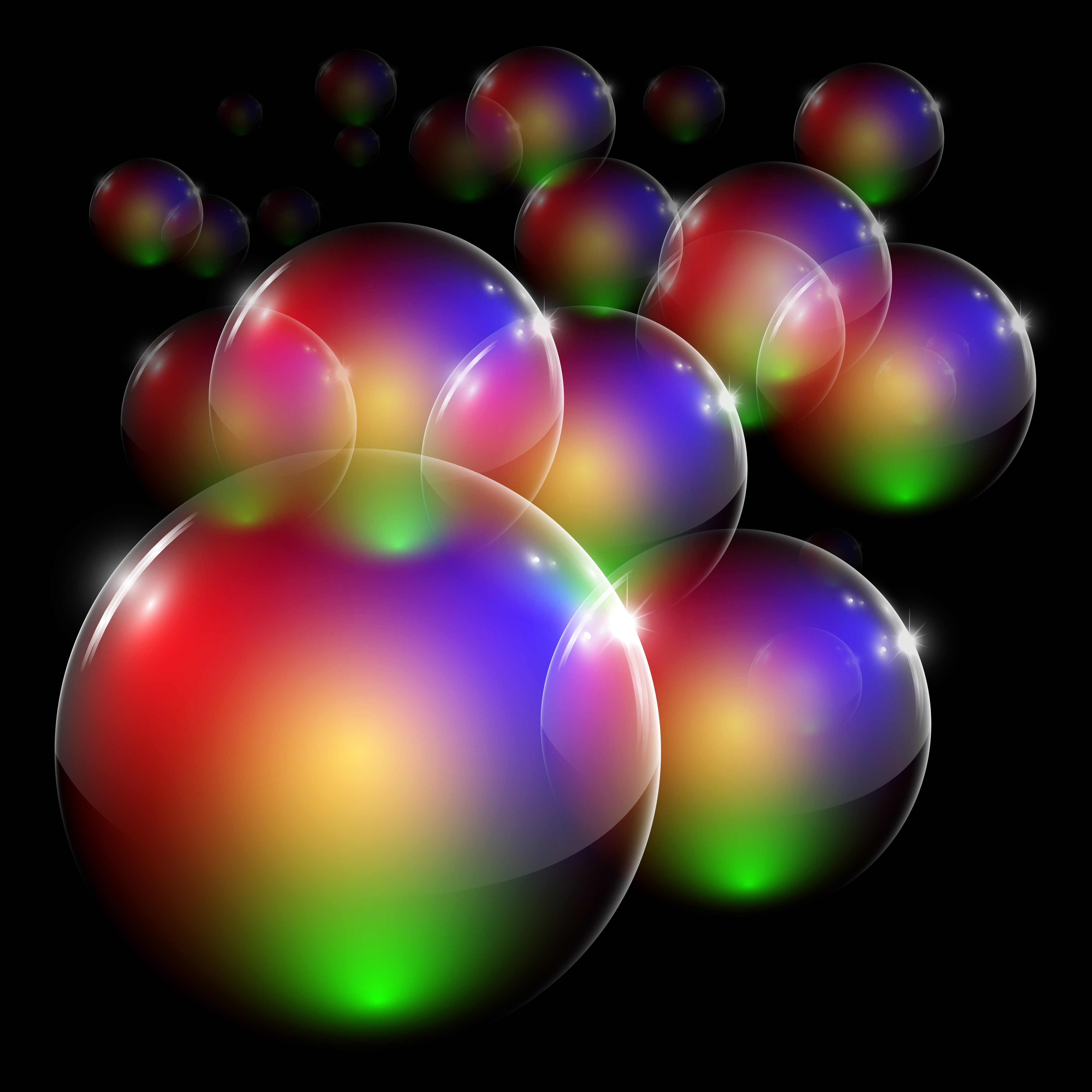 Colorful clear vector bubble 276097 Download Free