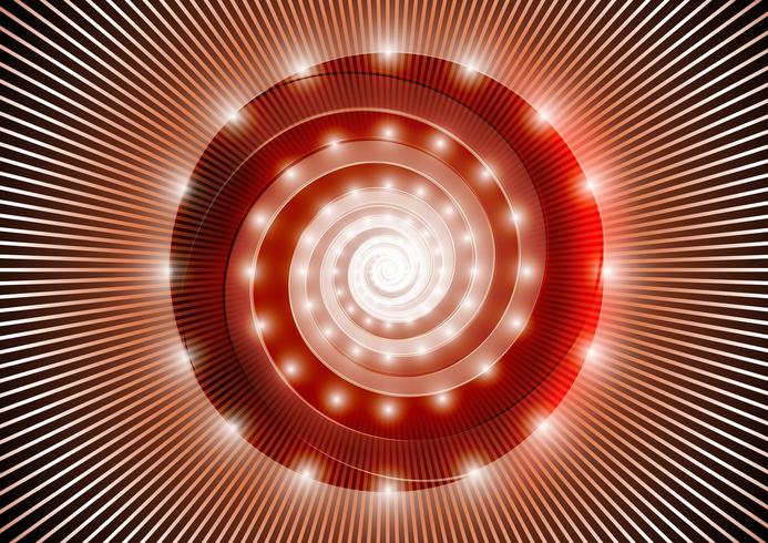 Espiral roja abstracta vector