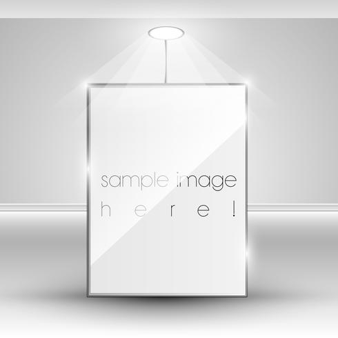 Vector blank banner display template