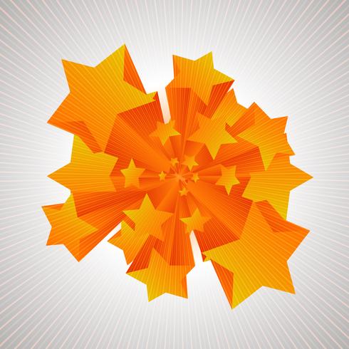 Estrellas que vienen en 3D vector