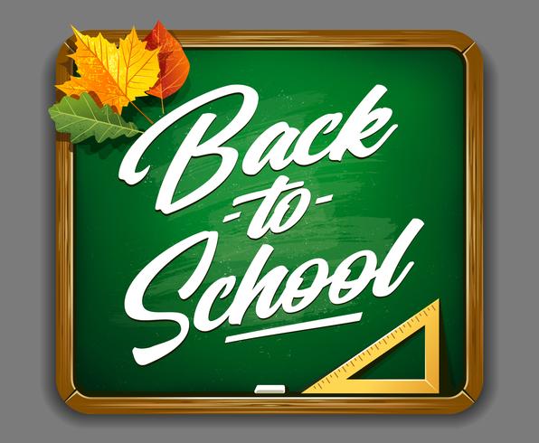 Back to School Lettering Vector