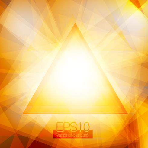 Yellow abstract triangles vector