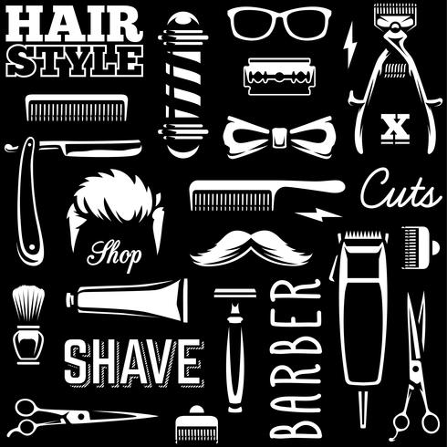 Barber Tools Vector textura perfecta