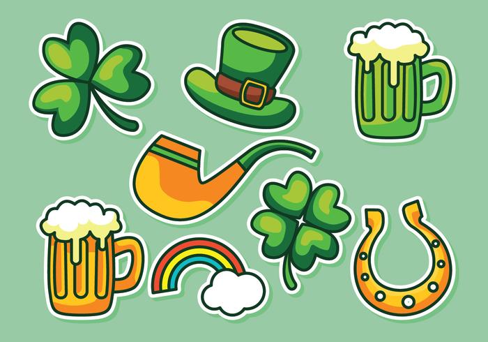 Clipart del día de San Patricio vector