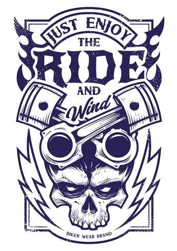 Just Enjoy The Ride Vector Biker Art