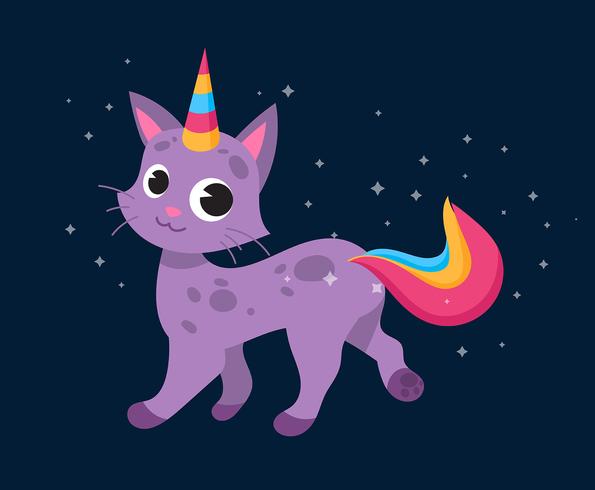 Wannabe Unicorn Clipart Set vector