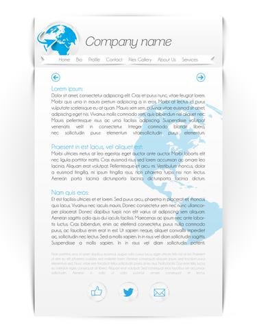 Modern one-page website, vector illustration