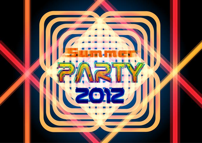 Party flyer, vector