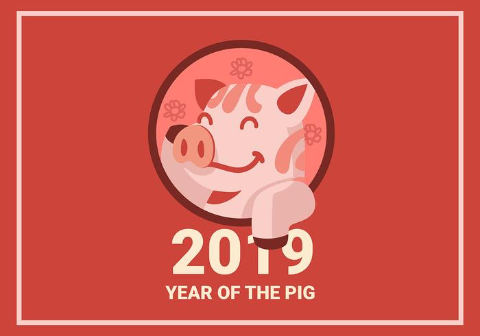 Chinese New Year Pig vector
