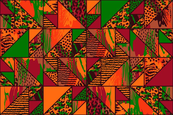 Modelo inconsútil abstracto con el estampado de animales vector