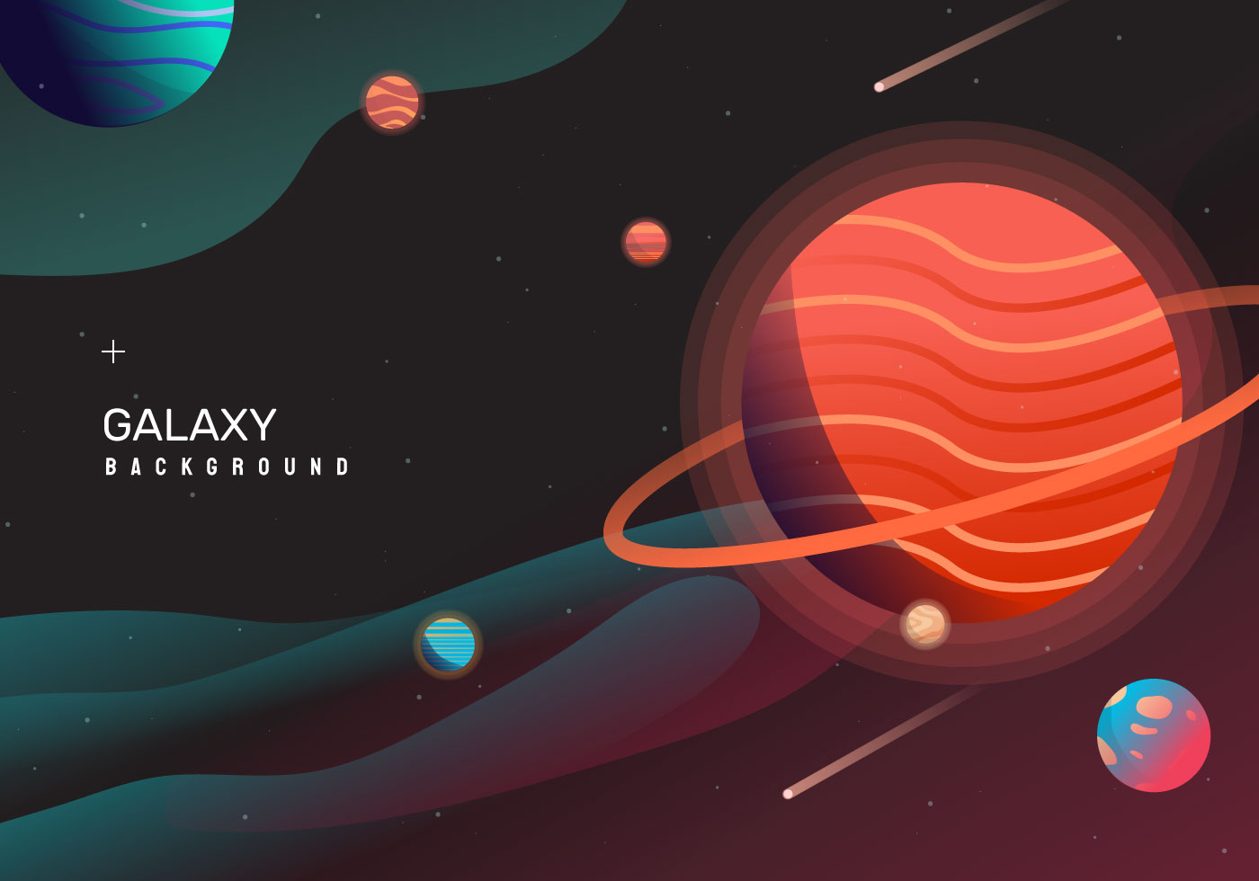 Download Hot Space Galaxy Backgrond vector Illustration - Download ...