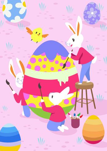 Easter Bunny wallpaper vector