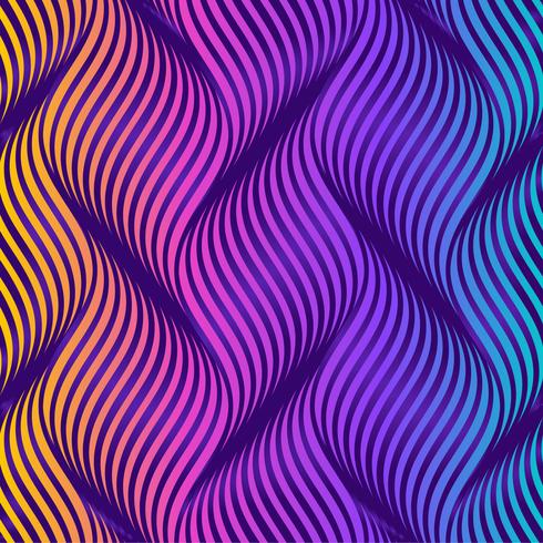 Twisty Waves Colorful Background vector