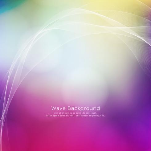 Abstract wave style colorful background vector