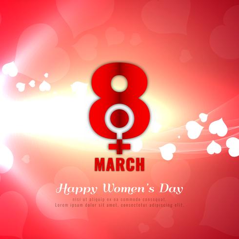 Abstract Women's day elegant background illustration vector