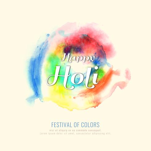 Abstract Happy Holi colorful festival celebration background illustration vector