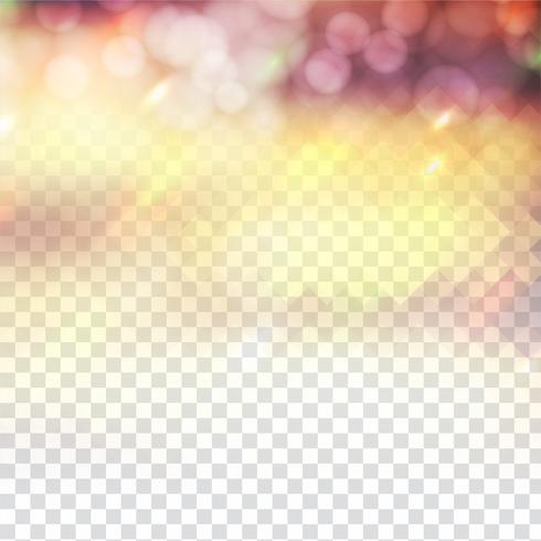 Abstract sparkling glitter bokeh design on transparent background vector