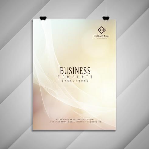 Abstract Elegant Colorful Wavy Business Brochure Design