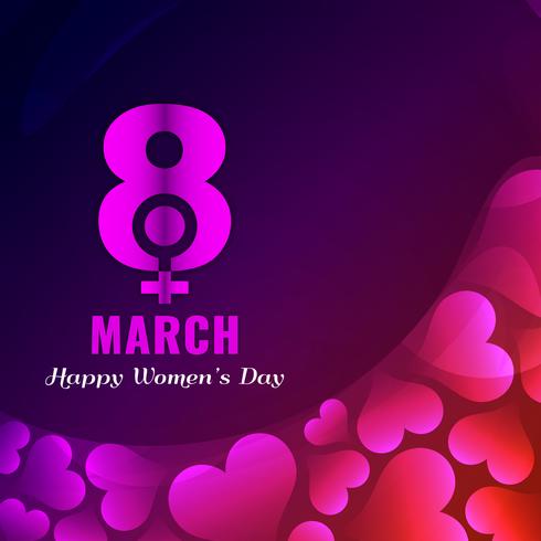 Abstract modern Women's day background design vector