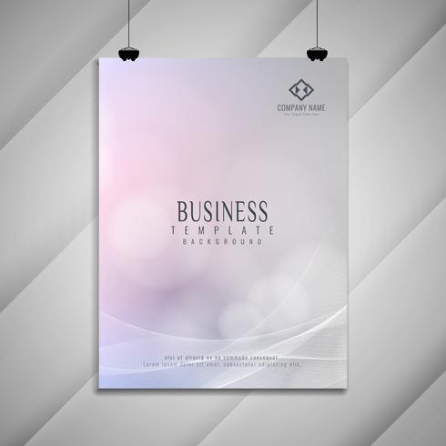 Abstract colorful modern wavy business brochure design vector