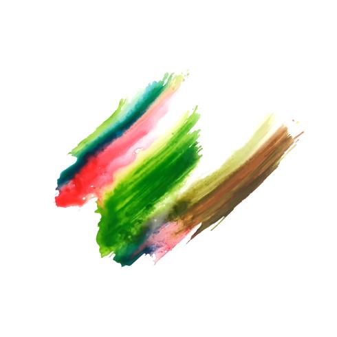 Abstract colorful watercolor stain background vector