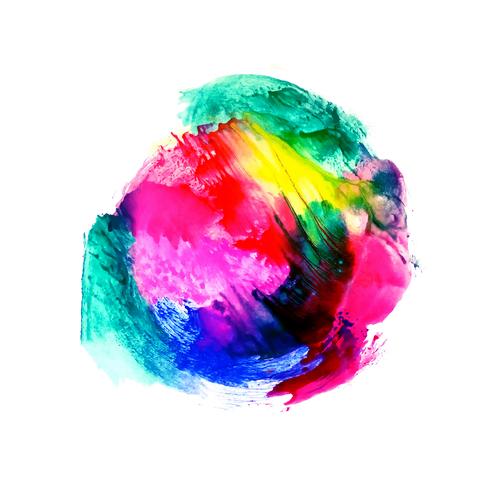 Abstract colorful watercolor splash design background vector