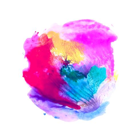 Abstract Colorful Watercolor Splash Design Background