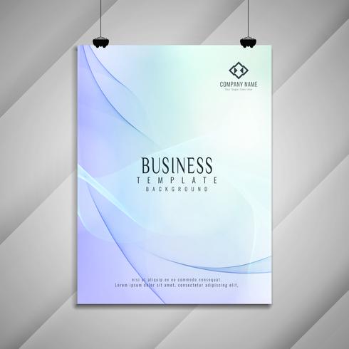 Abstract colorful modern wavy business brochure design vector