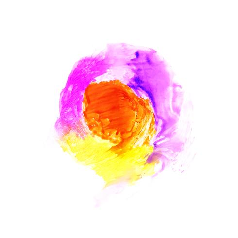 Abstract colorful watercolor stain background vector