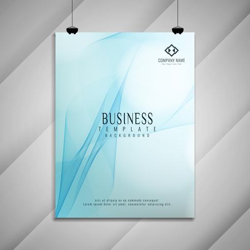 Abstract elegant colorful wavy business brochure design vector