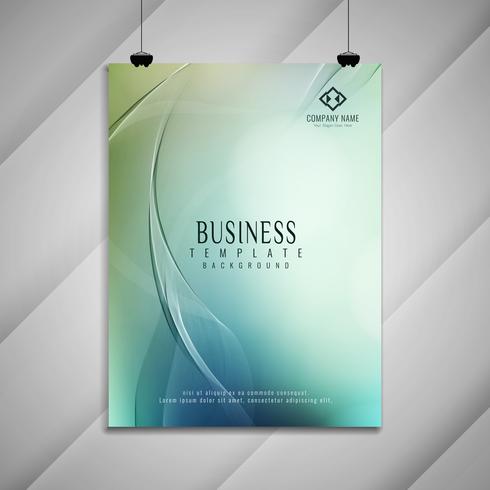Abstract Colorful Wavy Business Brochure Design Download