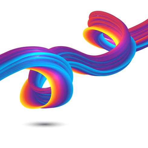 Flujo del arco iris abstracto vector
