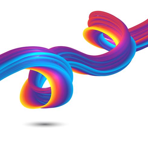 Abstract rainbow flow  vector