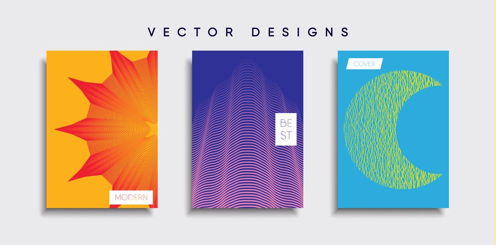 Minimal Vector cover designs. Future Poster template.