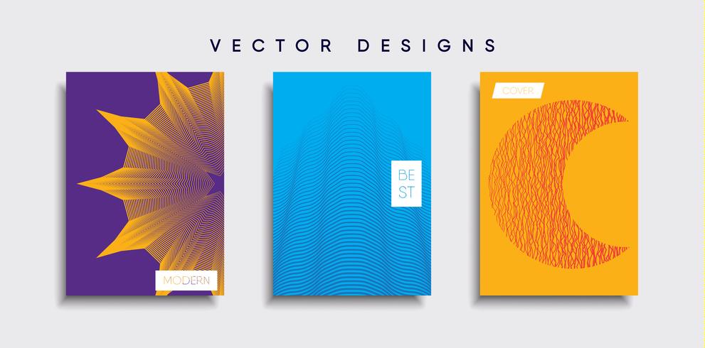 Minimal Vector cover designs. Future Poster template.